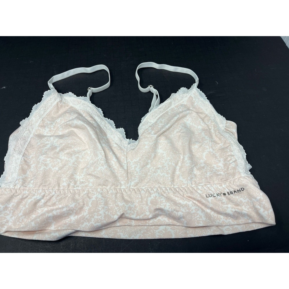 LUCKY BRAND Size XL Floral No Wire Superโ Soft Bra Bralette